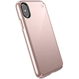 Speck Products Presidio Metallic iPhone XS/iPhone X Case, Rose Gold Metallic/Dahlia Peach