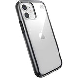 Speck Products Presidio Perfect-Clear Impact Geo iPhone 12 Mini Case, Clear/Black (138479-5905)