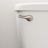 Brushed Nickel Toilet Tank Flush Lever Handle, Universal Front Mount with Nut Lock, Fits Most Toilets