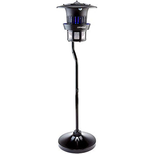 DynaTrap Insect Trap (DT1210), Pole Mount and Water Tray, 1/2 Acre, Bl, Black