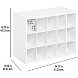 ClosetMaid 8983 Stackable 15-Unit Organizer, White