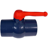 Midline Valve PVC Ball Valve with Pink T-Handle for Potable Water Use 3'' FIP Grey Plastic (492U300)