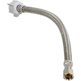 EverFlow CNCT27424-OM High Craft Hose Connects to Water Braided Stainless Steel Supply Line 3/8 Compression x 7/8 Female Balcock Nut Toilet Connector 24 Inch, 2 Feet