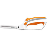 Fiskars 12-99118697WJ Easy Action 8 Inch Fabric Scissors, White