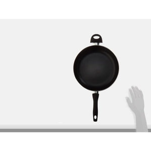 Vremi 12 Inch Nonstick Saute Pan Covered with Tempered Glass Lid - Big 5 Quart Capacity for Stir Fry Frying or as Saucepan - Non Stick Saute and Frying Pan - Deep Large and Ovenproof - Red