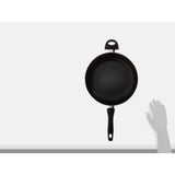 Vremi 12 Inch Nonstick Saute Pan Covered with Tempered Glass Lid - Big 5 Quart Capacity for Stir Fry Frying or as Saucepan - Non Stick Saute and Frying Pan - Deep Large and Ovenproof - Red