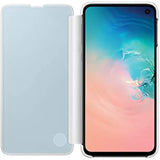 Samsung Galaxy S10e S-View Flip Case, White, EF-ZG970CWEGUS, Samsung Galaxy S10 E