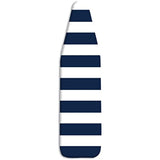 Whitmor Standard Scorch Resistant Navy Stripe Ironing Board Cover and Pad, 54" x 15"