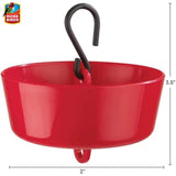 More Birds 38044, Red, Ant Guard for Hummingbird Feeders, 3.5-Inch Diameter