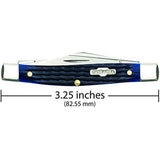 CASE XX WR Pocket Knife Navy Blue Medium Stockman Item #2806 - (6344 SS) - Length Closed: 3 1/4 Inches