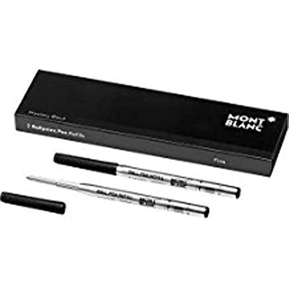 Montblanc Ballpoint Pen Refills (F) Mystery Black 116189 – Refill Cartridges
