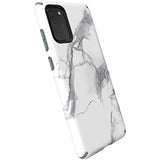 Speck Products Presidio Inked Samsung Galaxy S20+ Case, CarraraMarble Matte/Grey