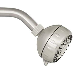 Waterpik TRS-529E Power Spray Shower Head 5-Modes 1.8 GPM, Brushed Nickel