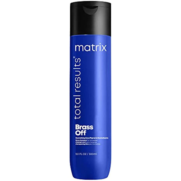 MATRIX Total Results Brass Off Color Depositing Blue Shampoo | Refreshes Hair &