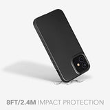 tech21 Evo Slim Phone Case for Apple iPhone 12 Mini 5G with 8 ft. Drop Protection, Charcoal Black