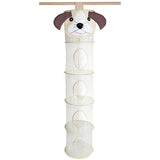5 Tier Storage Organizer - 12" X 59" - Hang in Your Children’s Room or Closet for a Fun Way to Organize Kids Toys or Store Gloves, Shawls, Hats and Mittens. Attaches Easily to Any Rod. (Dog)
