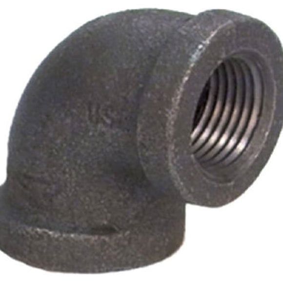 Anvil 8700124608, Malleable Iron Pipe Fitting, 90 Degree Elbow, 3/4