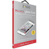 ZAGG InvisibleShield Glass Luxe Screen Protector - HD Clarity + Reinforced Protection for Apple iPhone 6 / iPhone 6S - Titanium