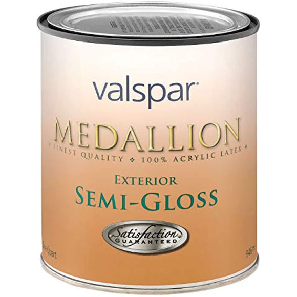 Valspar 4308 Exterior Latex House & Trim Paint, 1 Quart, Custom White