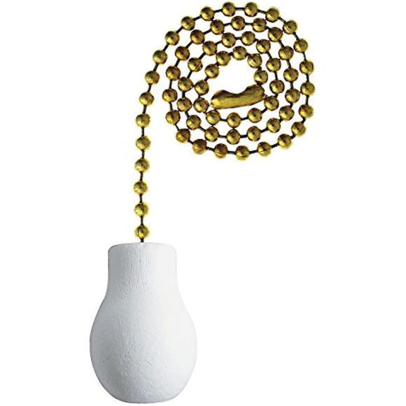 Westinghouse Lighting 7701400 White Wood Knob Pull Chain