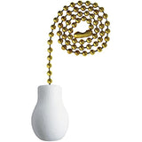 Westinghouse Lighting 7701400 White Wood Knob Pull Chain