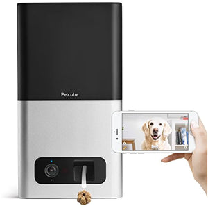[2017 Item ] Petcube Bites Pet Camera with Treat Dispenser: HD 1080p Video Monitor, 2-Way Audio, Night Vision, Sound and Motion Alerts. For Dogs and Cats