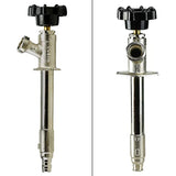 Midline Valve 6204G-OM Anti-Siphon Sillcock Frost Free Outdoor Faucet 1/2 in. PEX A x 3/4 in. Hose Bib, 4 in. Long, Chrome