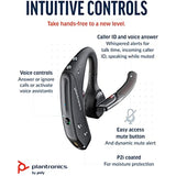 Plantronics by Poly Voyager 5200 Wireless Headset - Single-Ear Bluetooth Headset w/Noise-Canceling Mic - Ergonomic Design - Voice Controls - Lightweight - Connect to Mobile/Tablet via Bluetooth