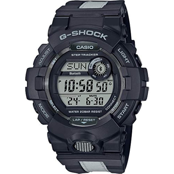 Casio GBD800LU-1 Men's Black/Grey Bluetooth Steptracker Alarm Chronograph G