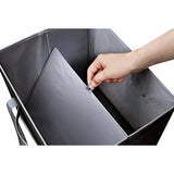 Reusable Shopping Cube Grocery Bag - These Sturdy Tote Bags will Keep your Car Trunk Groceries in Place. Long Handles to Carry in Hand or Over Shoulder. Folds Flat for Convenient Storage. (Set of 4)