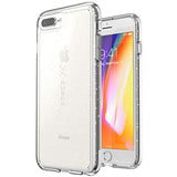 Speck Products GemShell Cell Phone Case for iPhone 8 Plus/7 Plus/6S Plus - Clear with Gold Glitter/Clear