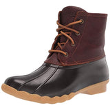 Sperry Womens Saltwater Boots, Tan/Dark Brown, 8 Wide