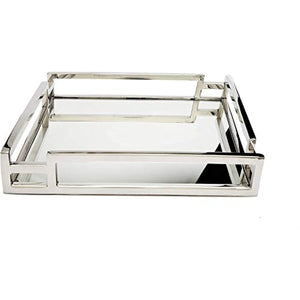 Pizzaz Beautiful Rectangular,Vanity Mirror Tray 15.75x15.75x2
