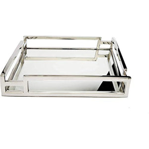 Pizzaz Beautiful Rectangular,Vanity Mirror Tray 15.75x15.75x2