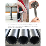 Supply Giant 1-1/4 Inch Galvanized Pipe, One And Quarter Inch Malleable Steel Pipes Fitting Build DIY Vintage Furniture, 1-1/4" x 30" (Pack Of 5)