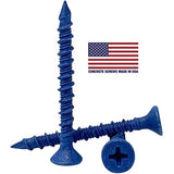 Flat Head Phillips Masonry Concrete Anchors Screws, Great for Block & Brick and More, Made in USA (3/16" x 1-3/4")