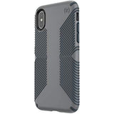Speck Products Compatible Phone Case for Apple iPhone Xs/iPhone X, Presidio Grip Case, Graphite Grey/Charcoal Grey