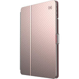 Speck Products BalanceFolio iPad Clear 10.2 Inch Case and Stand (2019), Rose Gold Woven Metallic/Clear