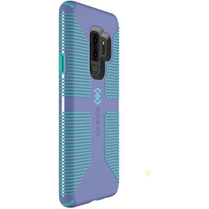 Speck Products Compatible Phone Case for Samsung Galaxy S9 Plus, Candyshell Grip Case, Wisteria Purple/Mykonos Blue (106218-C008)