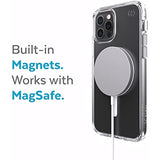 Speck Products Presidio Perfect Clear + MagSafe iPhone 12 / iPhone 12 Pro Case, Clear/Clear