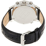 Tommy Hilfiger Men's 1790875 Sport Luxury Stainless Steel Watch with Black Leather Band
