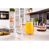 Elegant Highball Glasses {Set Of 12} Clear Heavy Base Tall Bar Glass, {16-oz} Drinking Glasses for Water, Juice, Beer, Wine, and Cocktails