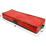 Gift Wrap Storage Organizer - Easily Organize Your Wrapping Paper, Ribbons, Bows and Scissors. Keeps Supplies in Perfect Condition Year Round and Ready for The Next Season. (Red)