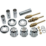 DANCO Bathtub and Shower 3-Handle Remodel/Rebuild Trim Kit for Gerber Faucets | Knob Handle | 11B-1H, 11B-1C, 11B-4D | Chrome (39617)