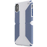Speck Products Presidio Grip iPhone Xs Max Case, Microchip Grey/Ballpoint Blue (117106-7569)