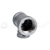 SUPPLY GIANT HNSU1413 1-1/4 X 1 X 3/4" Galvanized Malleable Reducing Tee With Female Threaded Fitting, 1-1/4 in. x 1 in. x 3/4
