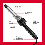 Revlon Perfect Heat Ceramic Curling Iron | For Silky Smooth Curls (1 in)