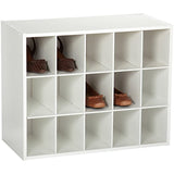 ClosetMaid 8983 Stackable 15-Unit Organizer, White