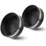Supply Giant 3962x2 Flexible Pvc Pipe Cap with Stainless Steel Clamps 4 inch Black (pack of 2)