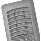Imperial RG1429 Louvered Plastic Floor Register, 4x10 Inch, Grey